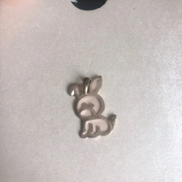 Silver Bunny/Dog? Charm Sterling Silver Charm/Pendant - Picture 8 of 13